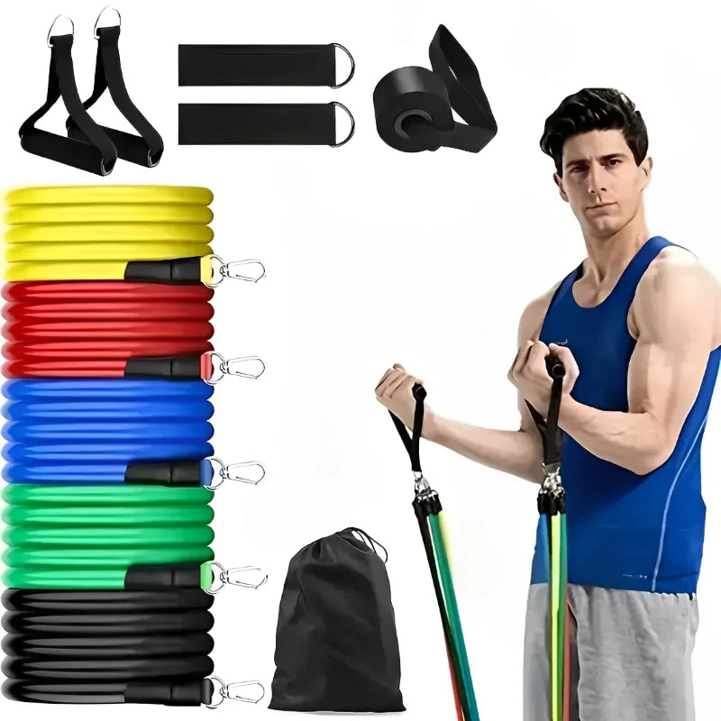 11-Piece Resistance Band Set with Accessories