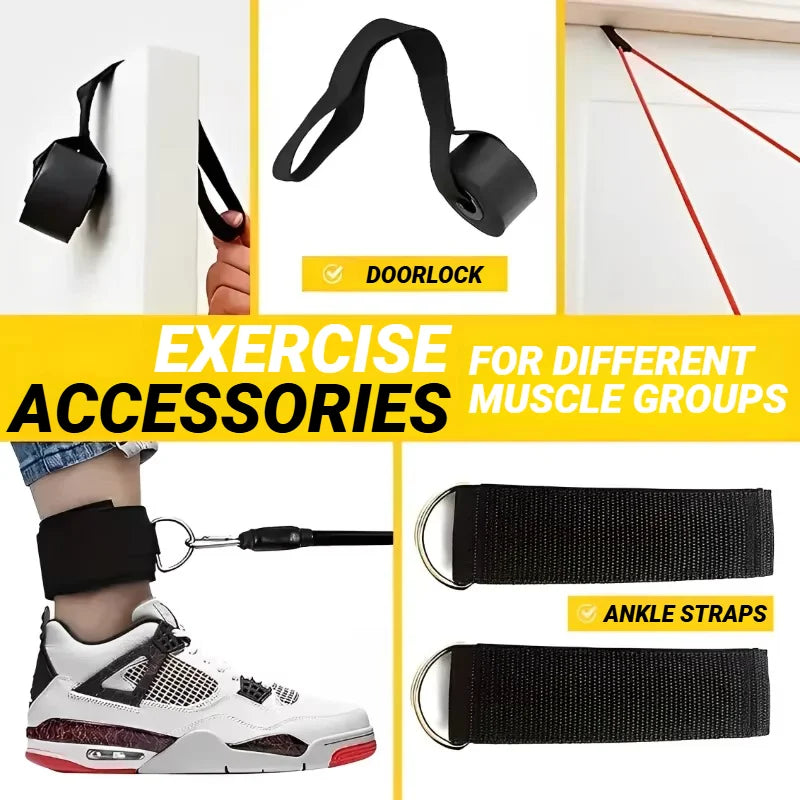 11-Piece Resistance Band Set with Accessories