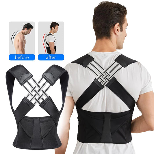 "Adjustable Back & Shoulder Posture Corrector Belt"