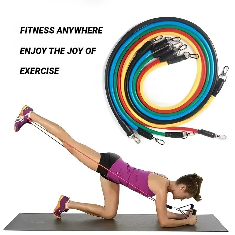 11-Piece Resistance Band Set with Accessories