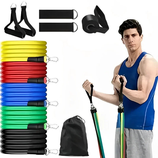 11-Piece Resistance Band Set with Accessories